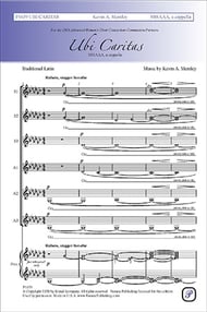 Ubi Caritas SSSAAA choral sheet music cover Thumbnail